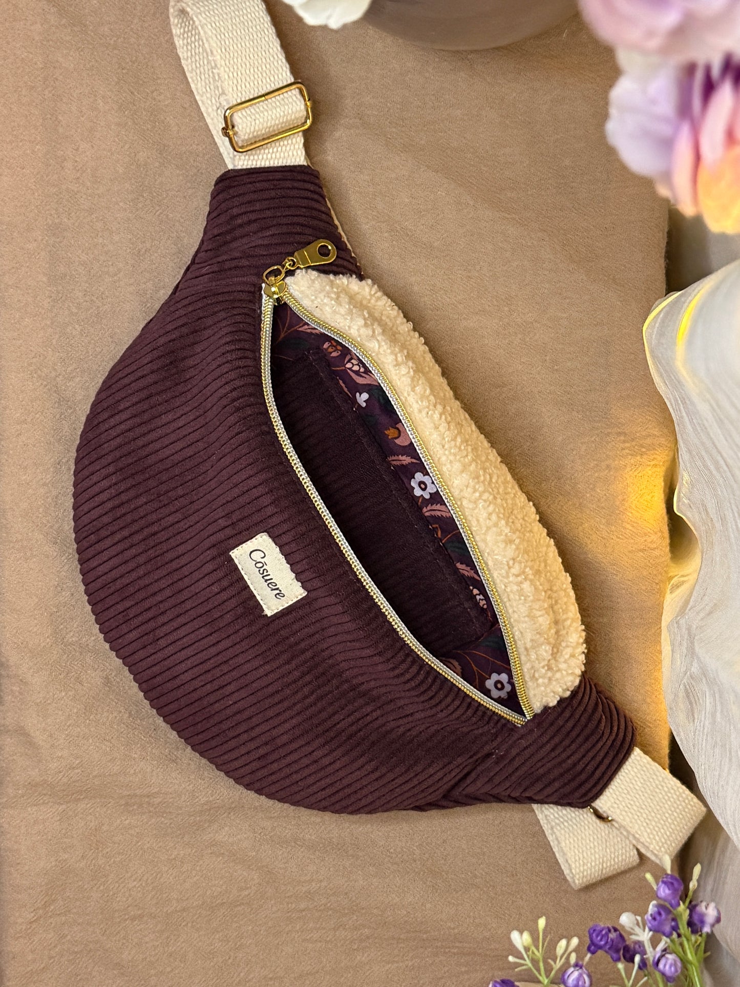 Sac banane prune givrée