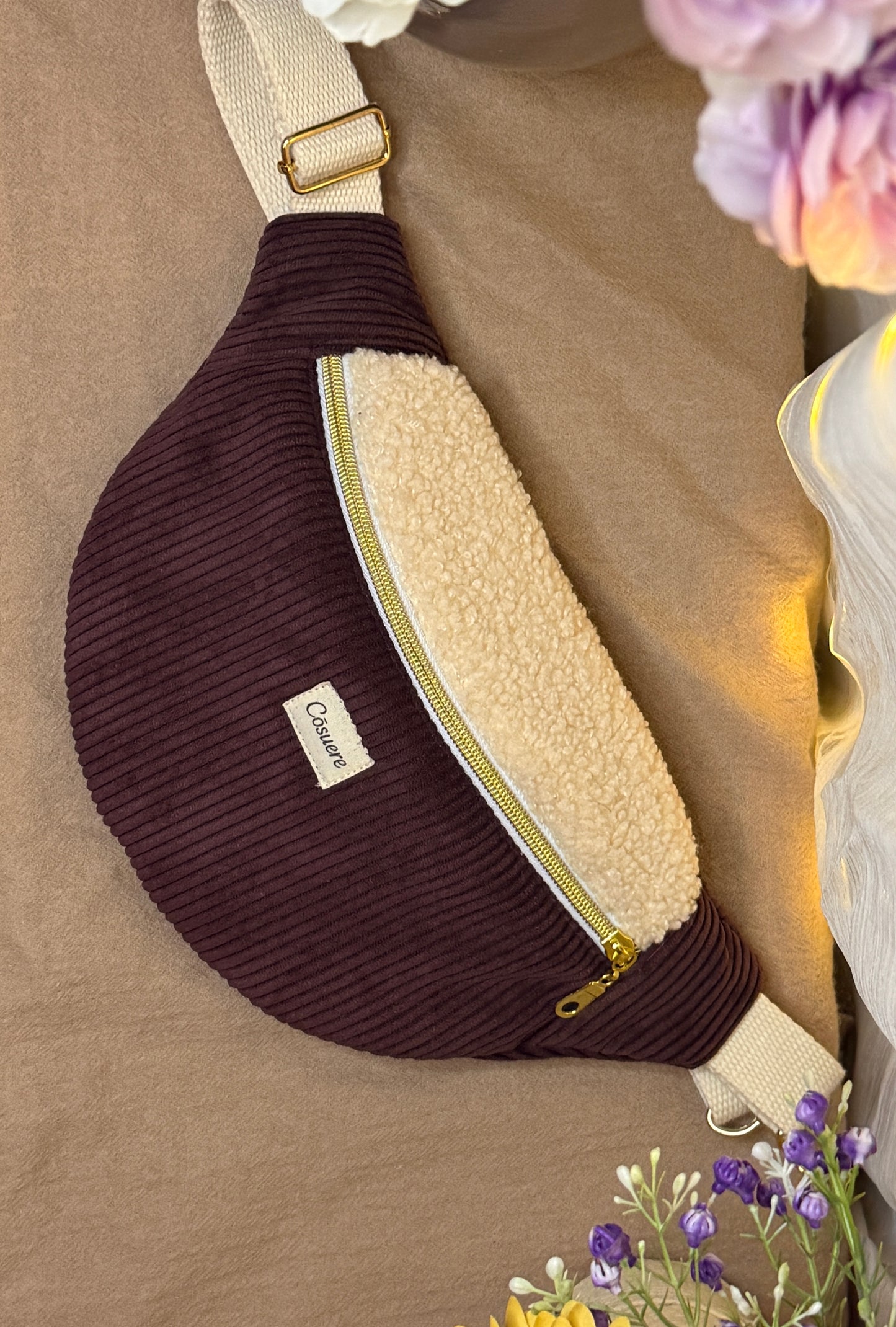 Sac banane prune givrée