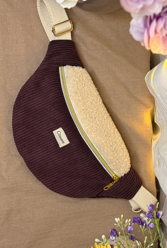 Sac banane prune givrée